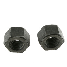 M8 Heavy Hex nut carbon steel hex nut ASTN A194  2h BLACK 4.8 8.8 10.9 Plain with oil 45# 40Cr